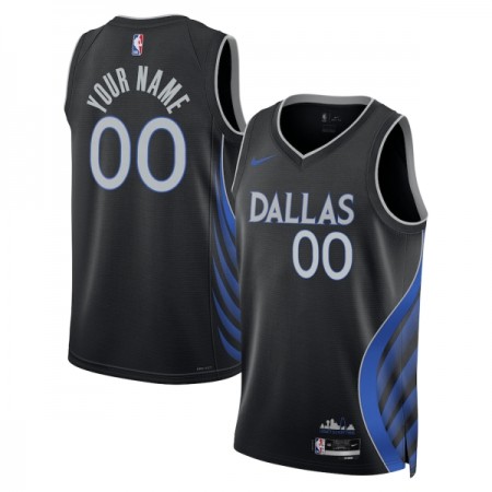 Muške NBA Dres Dallas Mavericks Personalizirani Nike 2025-26 City Edition Crno Swingman
